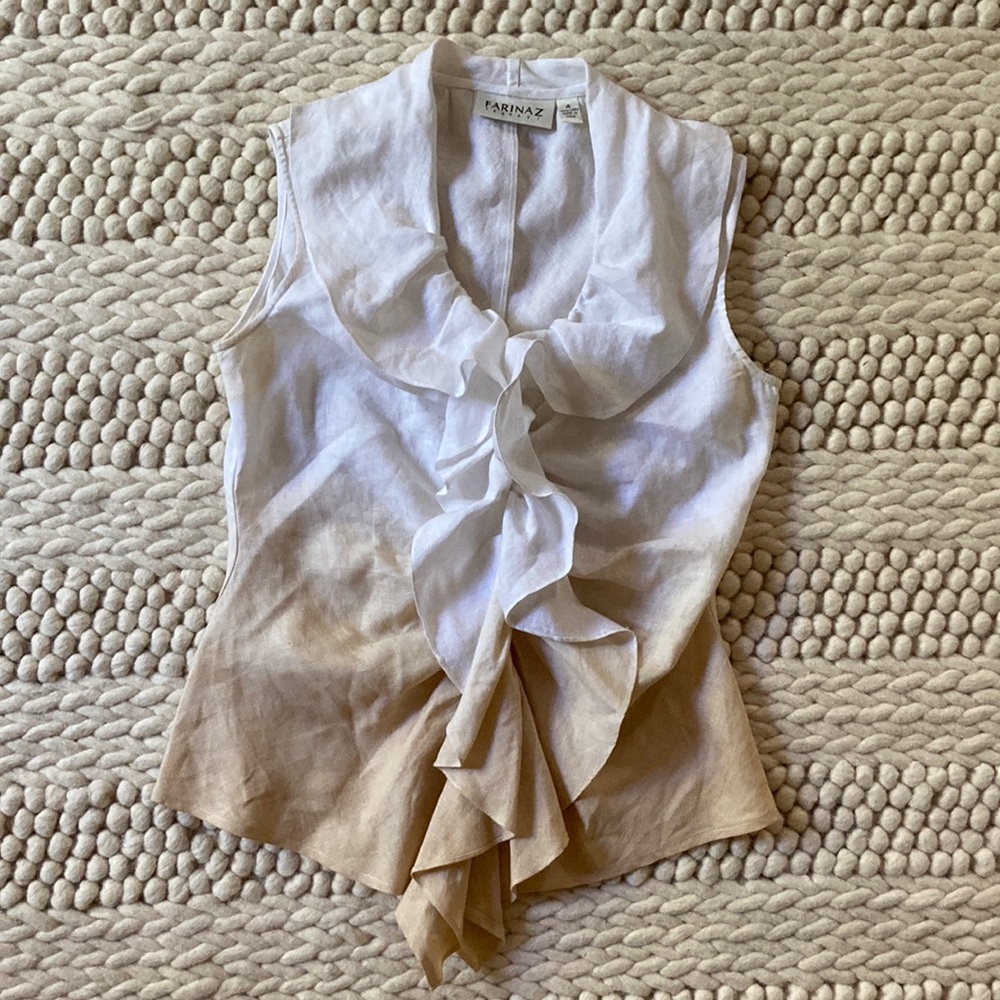 Linen Sleeveless Top